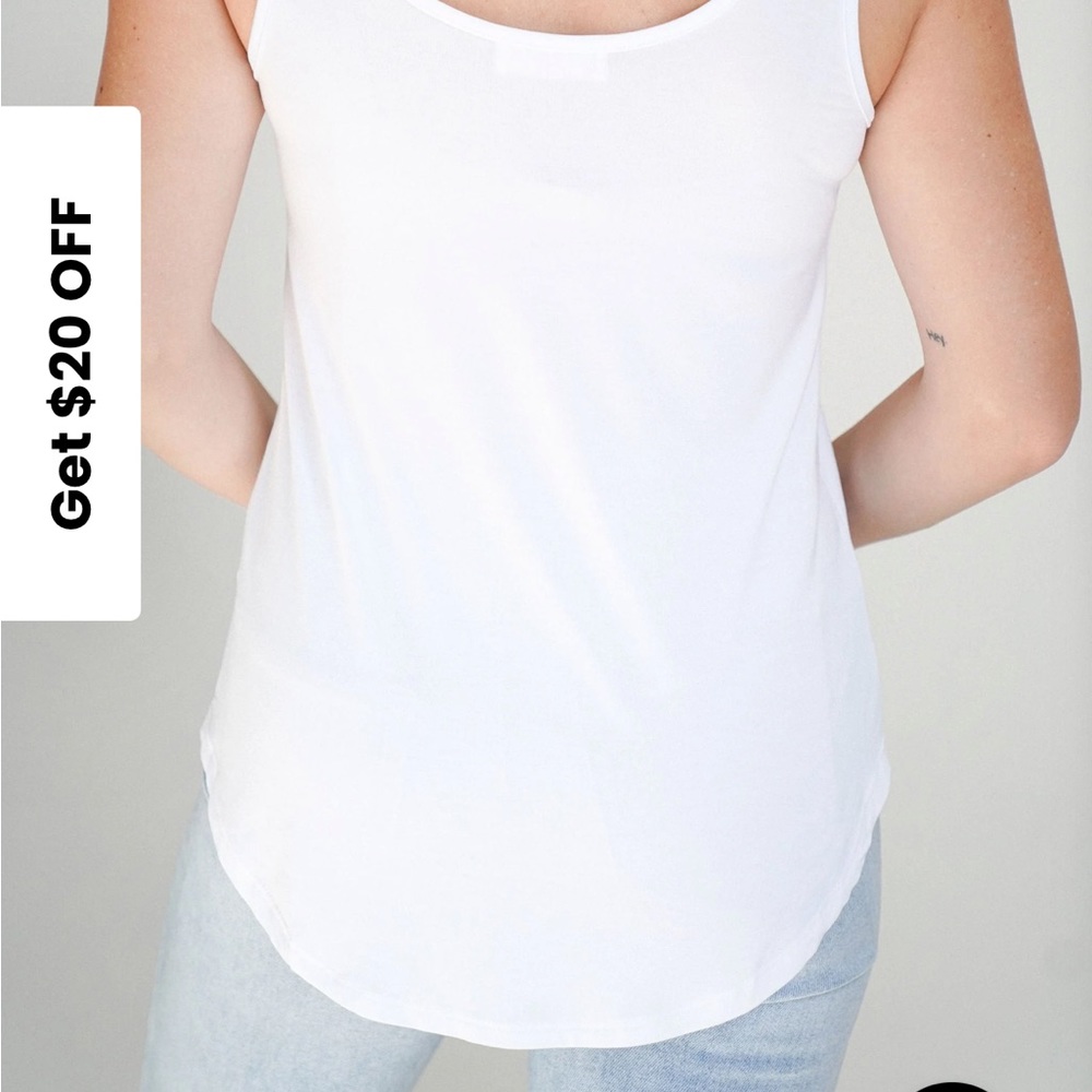 CJLA Favorite Tank White Size Small - Picture 4 of 7